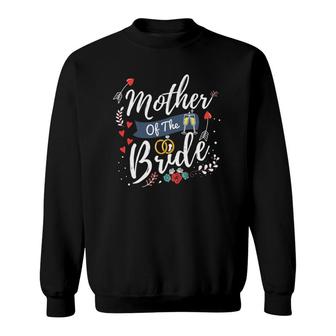 Womens Wedding Bridal Party Gifts For Mom Cute Mother Of The Bride Sweatshirt | Mazezy