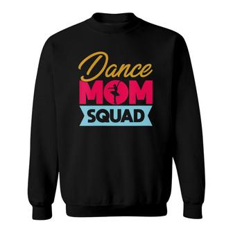 Womens Women Dance Mom Squad Funny Dancing Mom V-Neck Sweatshirt | Mazezy UK