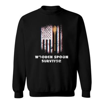 Wooden Spoon Survivor For Mens Womens Sweatshirt | Mazezy