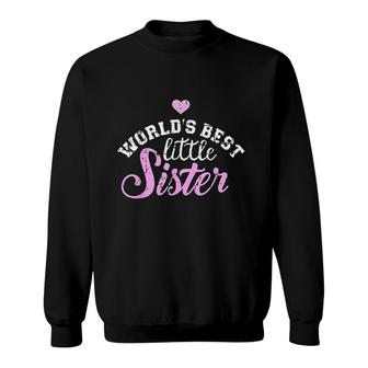 Worlds Best Little Sister Gift Sweatshirt - Thegiftio UK