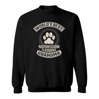 World's Best Norwegian Elkhound Grandma Sweatshirt | Mazezy