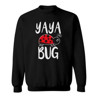Yaya Bug Ladybug Greek Grandma Funny Sweatshirt | Mazezy