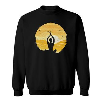 Yoga Sunset Meditation Zen Tank Top Sweatshirt | Mazezy