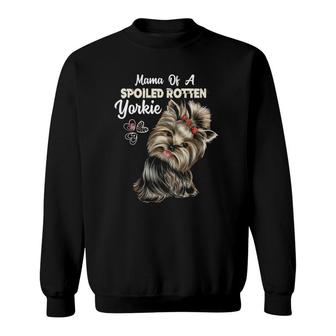 Yorkie Yorkie Mom Dog Lover Gift Sweatshirt | Mazezy