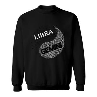 Zodiac Libra And Gemini Sweatshirt | Mazezy