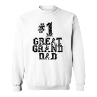 1 Great Granddad - Number One Sports Father's Day Gift Sweatshirt | Mazezy