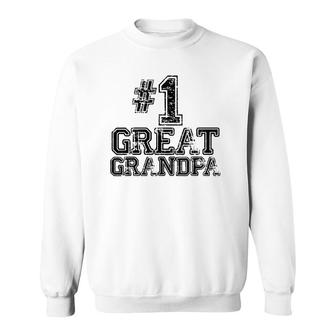 1 Great Grandpa - Number One Sports Father's Day Gift Sweatshirt | Mazezy