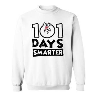 101 Days Smarter Dalmatian Dog Lover Sweatshirt | Mazezy DE