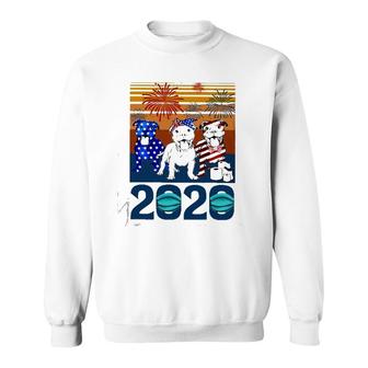2020 Colorful Pitbull Vintage Version Sweatshirt | Mazezy