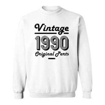 31St Birthday Vintage Women 31 Year Old Gift 1990 Daughter V-Neck Sweatshirt | Mazezy
