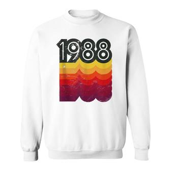 33Rd Birthday Vintage Retro 80S Style 1988 Tank Top Sweatshirt | Mazezy