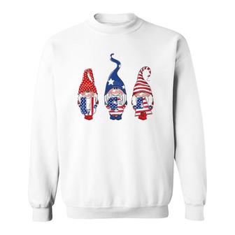 4Th Of July American Flag Gnomes Women Men Girls Boys Kids Sweatshirt | Mazezy AU