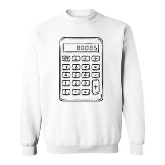 80085 Calculator Funny Retro Nostalgic Sweatshirt | Mazezy