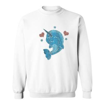 A Little Narwhals Sweatshirt | Mazezy