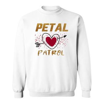 Adorable Petal Patrol Flower Girl Wedding Gift Bridal Party Sweatshirt