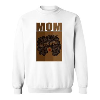 African American Mom Mother's Day Afro Sweatshirt | Mazezy