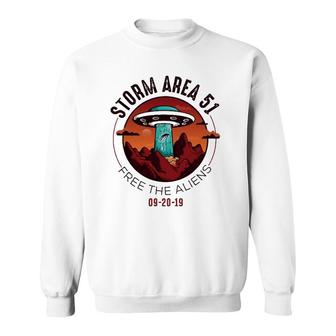 Alien Storm Area 51 - Alien Gift For Alien Lover Sweatshirt | Mazezy