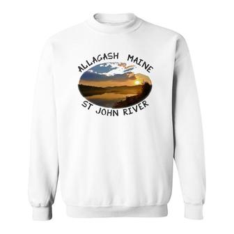 Allagash Maine Sunrise Moosetown Sweatshirt | Mazezy