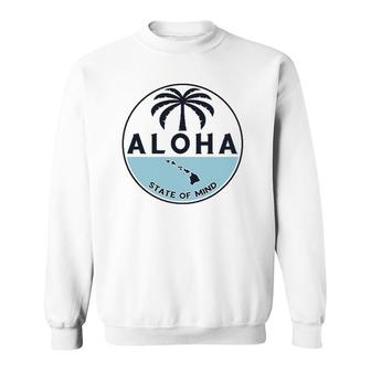 Aloha Hawaii Palm Tree Feel The Aloha Hawaiian Spirit Sweatshirt | Mazezy