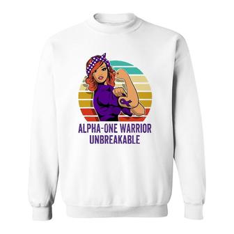 Alpha 1 Warrior Unbreakable Disease Sweatshirt | Mazezy