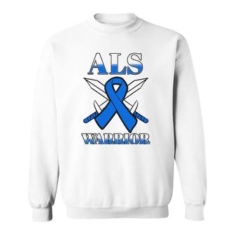 Als Motor Neurone Disease Amyotrophic Lateral Sclerosis Blue Sweatshirt | Mazezy