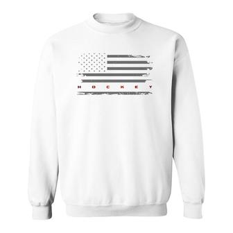 American Flag Hockey Apparel - Hockey Sweatshirt | Mazezy