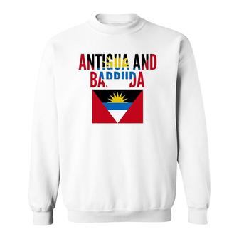 Antiguan Gift - Antigua And Barbuda Country Flag Sweatshirt | Mazezy