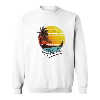Aruba Retro Summer Tropical Beach Sweatshirt | Mazezy