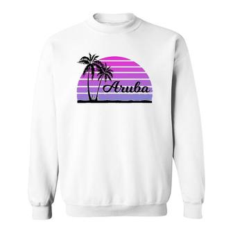Aruba Souvenirpalm Sun Beach Waves Sweatshirt | Mazezy