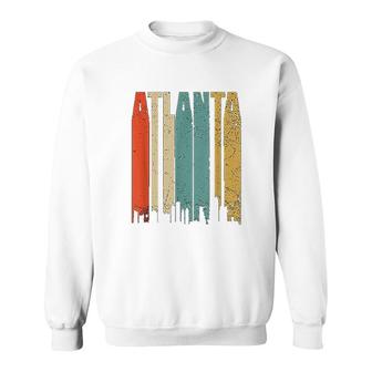 Atlanta Retro Skyline City Sweatshirt | Mazezy