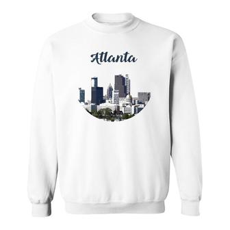 Atlanta Skyline Graphic Design City Usa America Outfit Sweatshirt | Mazezy