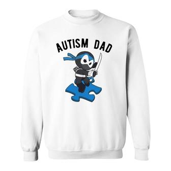 Autism Dad Ninja Martial Arts Father Sweatshirt | Mazezy