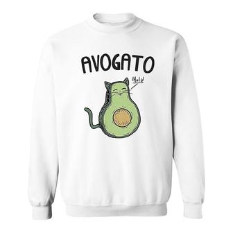 Avocado Cat Sweatshirt | Mazezy
