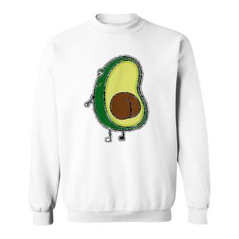 Avocado Funny Cartoon Sweatshirt | Mazezy
