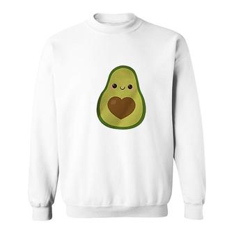 Avocado Letter Crew Neck Summer Avocado Sweatshirt | Mazezy