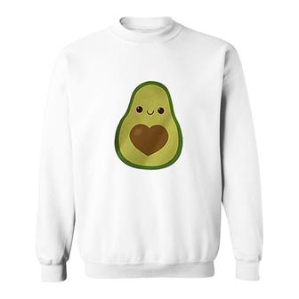 Avocado Letter Print Sweatshirt | Mazezy