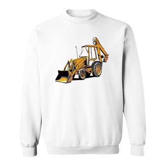 Backhoe Excavator Construction Operator Heavy Equipment Sweatshirt | Mazezy