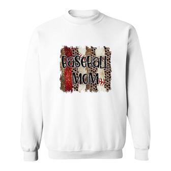 Baseball Mom Mothers Day Colorful Patterns Baseball Lover Sport Mom Sweatshirt - Thegiftio UK