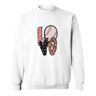 Baseball Mom Mothers Day Love Baseball Sport Mom Sweatshirt - Thegiftio