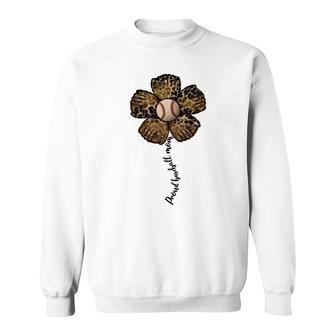 Baseball Mom Mothers Day Proud Baseball Mom Flower Baseball Sport Mom Sweatshirt - Thegiftio UK