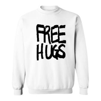 Basic Black Free Hugs Sweatshirt | Mazezy