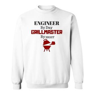 Bbq , Engineer By Day Grill Master By Night Sweatshirt | Mazezy