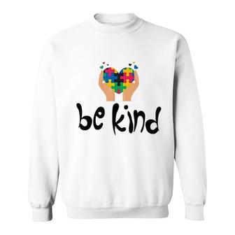 Be Kind Love Heart Sweatshirt | Mazezy