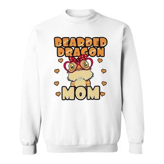 Bearded Dragon Mom Gecko Mother Lizard Lover Gift Sweatshirt | Mazezy