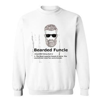 Bearded Funcle Funny Uncle Definition Sweatshirt | Mazezy
