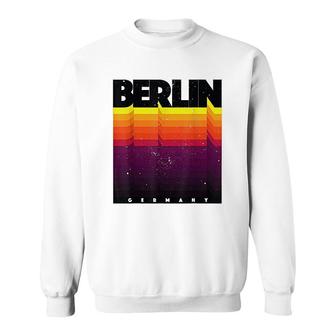 Berlin Germany Distressed Retro Style Sweatshirt | Mazezy
