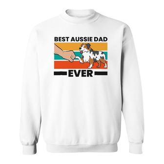 Best Aussie Papa Ever Australian Shepherd Dad Aussie Dad Sweatshirt | Mazezy