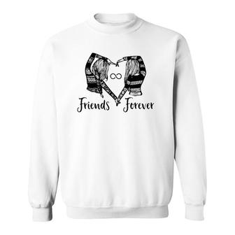 Best Friend Forever Matching Bff Gift For 2 Infinity Bestie Sweatshirt | Mazezy
