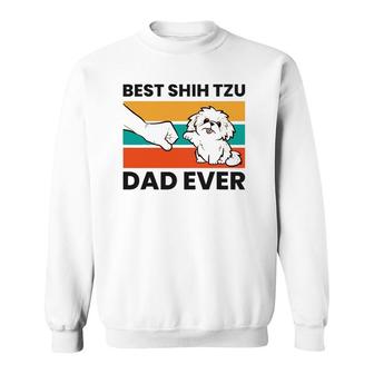 Best Shih Tzu Dad Ever Cute Shih Tzu Sweatshirt | Mazezy AU