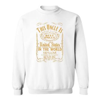 Best Uncle In The World Gift For Uncle Sweatshirt | Mazezy